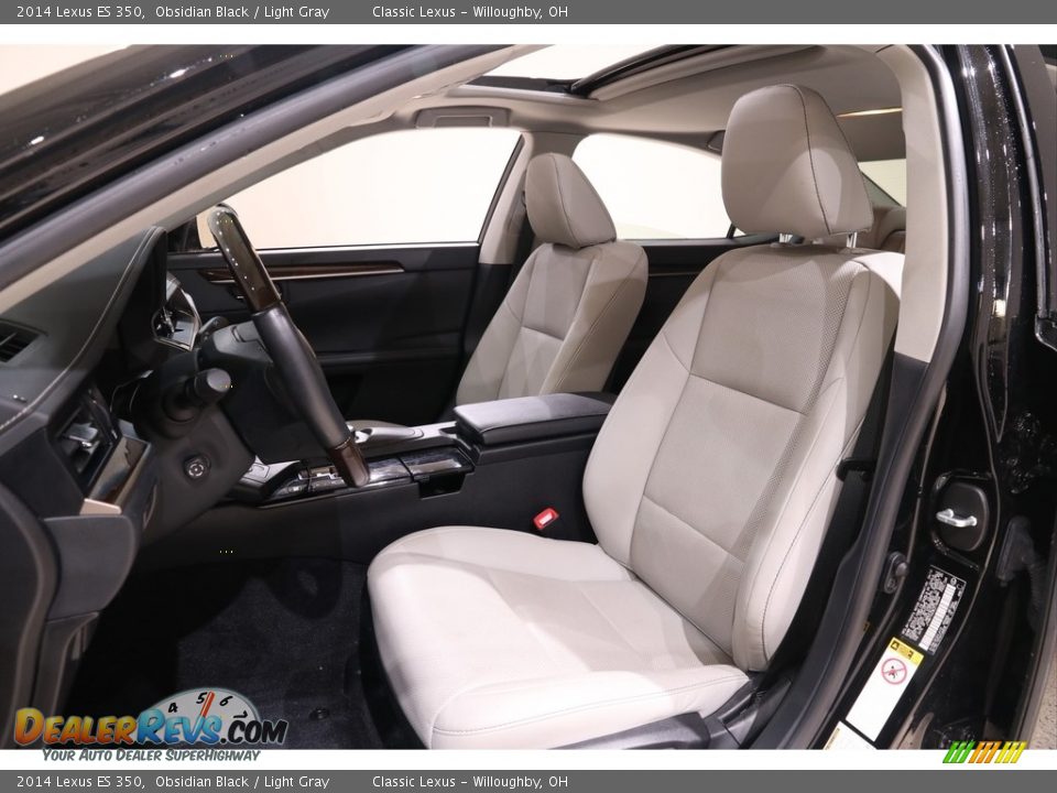 2014 Lexus ES 350 Obsidian Black / Light Gray Photo #5