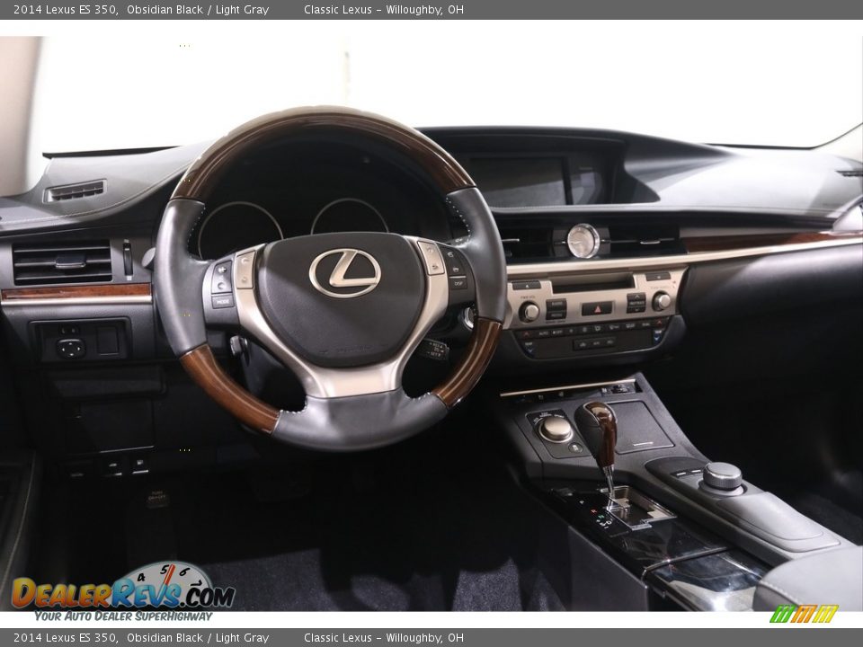 2014 Lexus ES 350 Obsidian Black / Light Gray Photo #6
