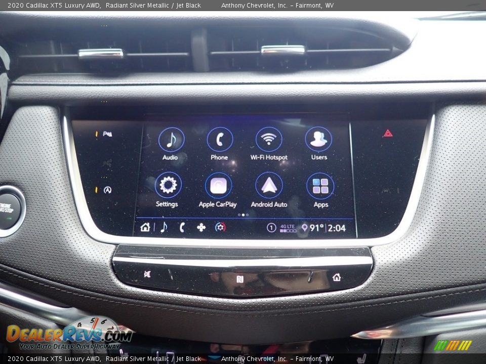 2020 Cadillac XT5 Luxury AWD Radiant Silver Metallic / Jet Black Photo #13