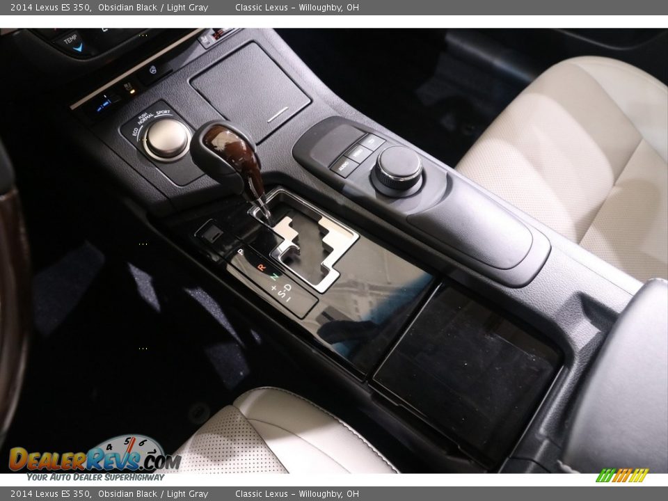 2014 Lexus ES 350 Obsidian Black / Light Gray Photo #13