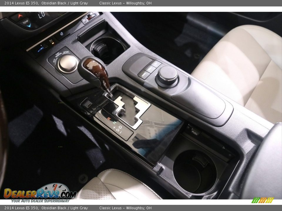 2014 Lexus ES 350 Obsidian Black / Light Gray Photo #14