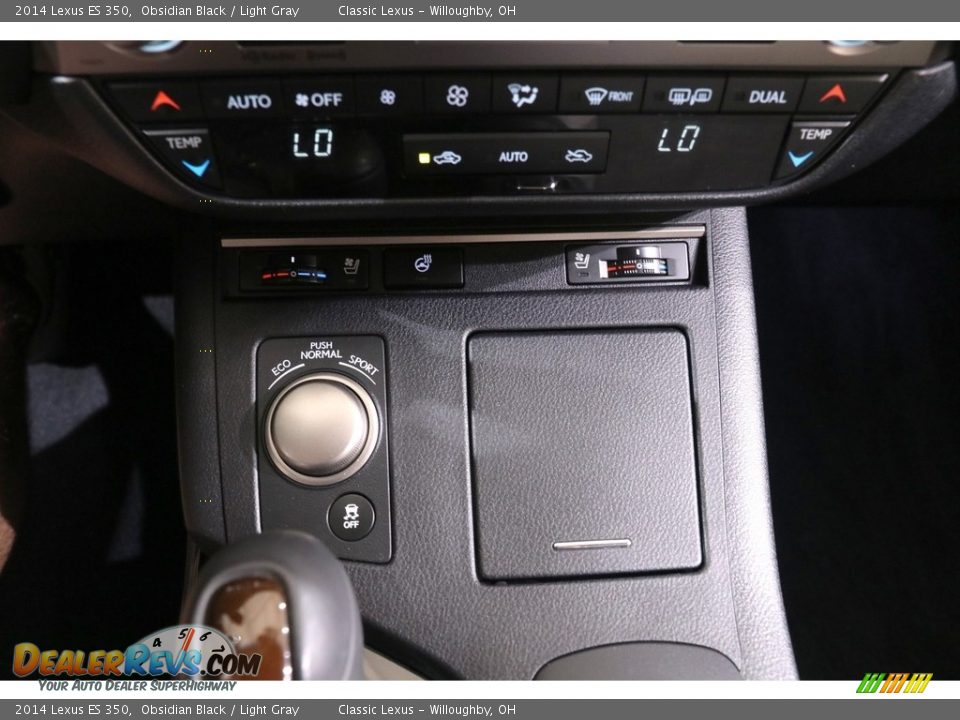 2014 Lexus ES 350 Obsidian Black / Light Gray Photo #15