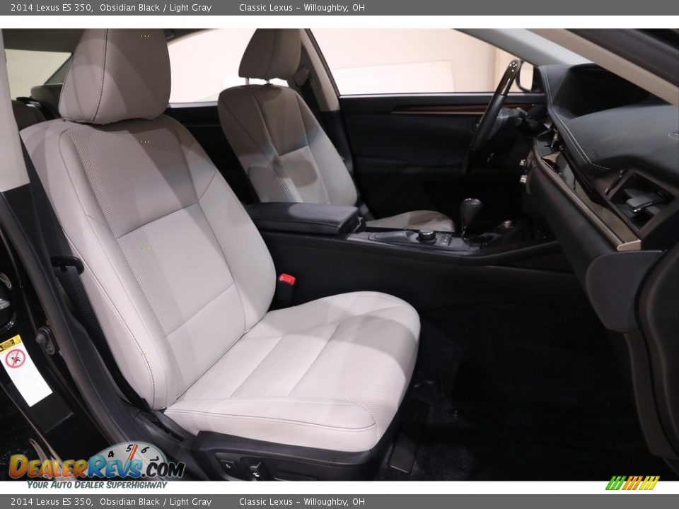 2014 Lexus ES 350 Obsidian Black / Light Gray Photo #16