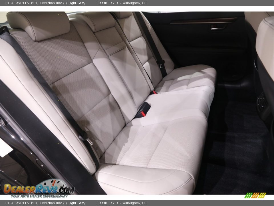 2014 Lexus ES 350 Obsidian Black / Light Gray Photo #17