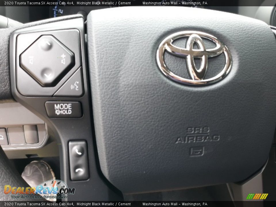 2020 Toyota Tacoma SX Access Cab 4x4 Midnight Black Metallic / Cement Photo #24