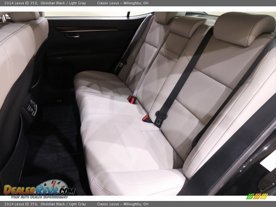 2014 Lexus ES 350 Obsidian Black / Light Gray Photo #18