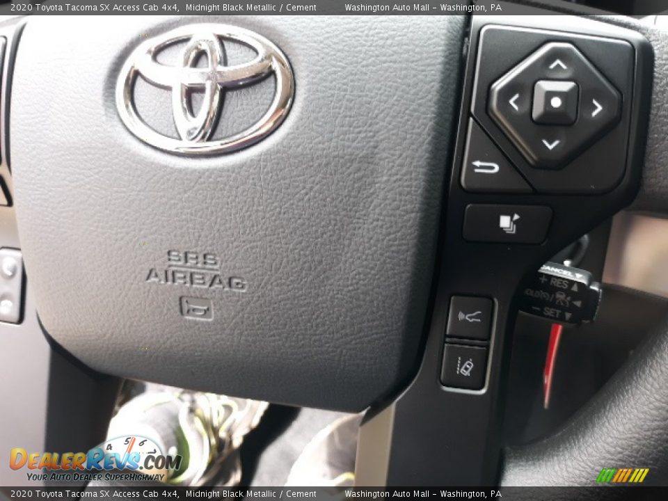 2020 Toyota Tacoma SX Access Cab 4x4 Midnight Black Metallic / Cement Photo #25