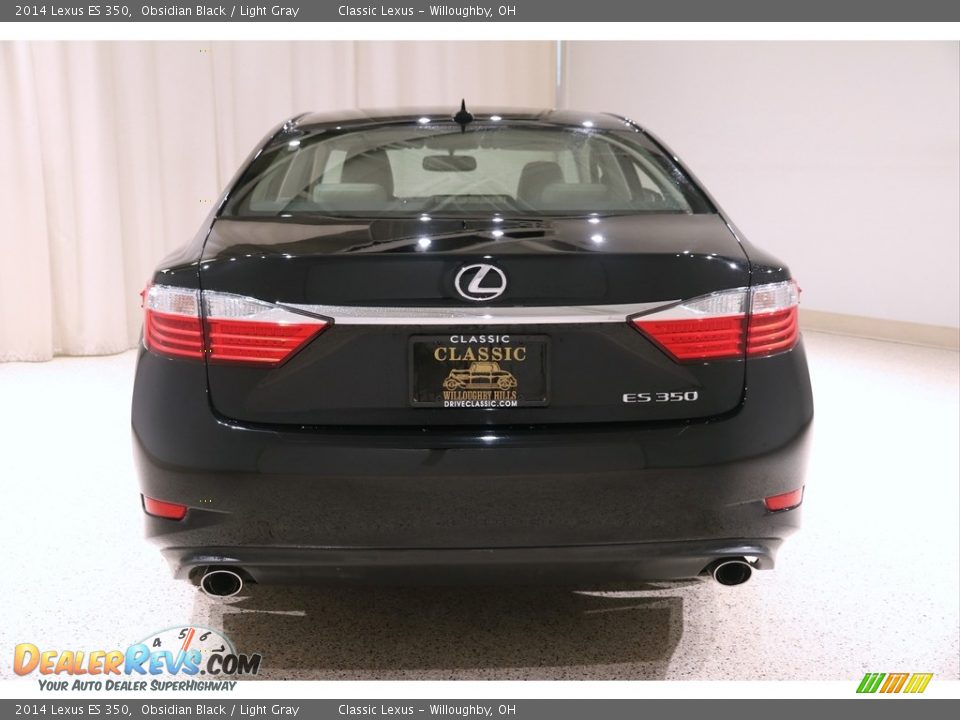 2014 Lexus ES 350 Obsidian Black / Light Gray Photo #19