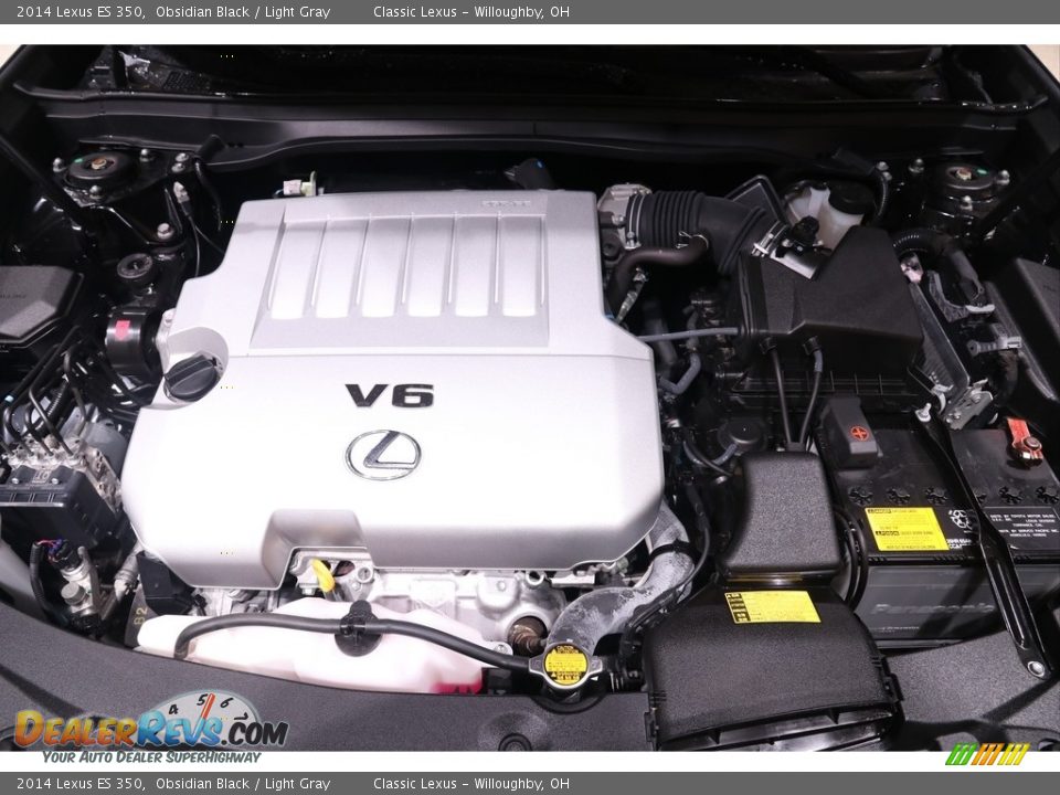 2014 Lexus ES 350 Obsidian Black / Light Gray Photo #20