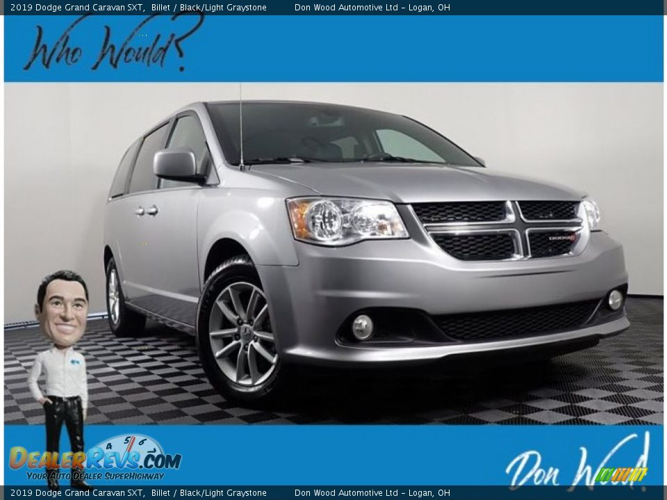 2019 Dodge Grand Caravan SXT Billet / Black/Light Graystone Photo #1