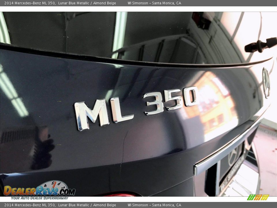 2014 Mercedes-Benz ML 350 Lunar Blue Metallic / Almond Beige Photo #27