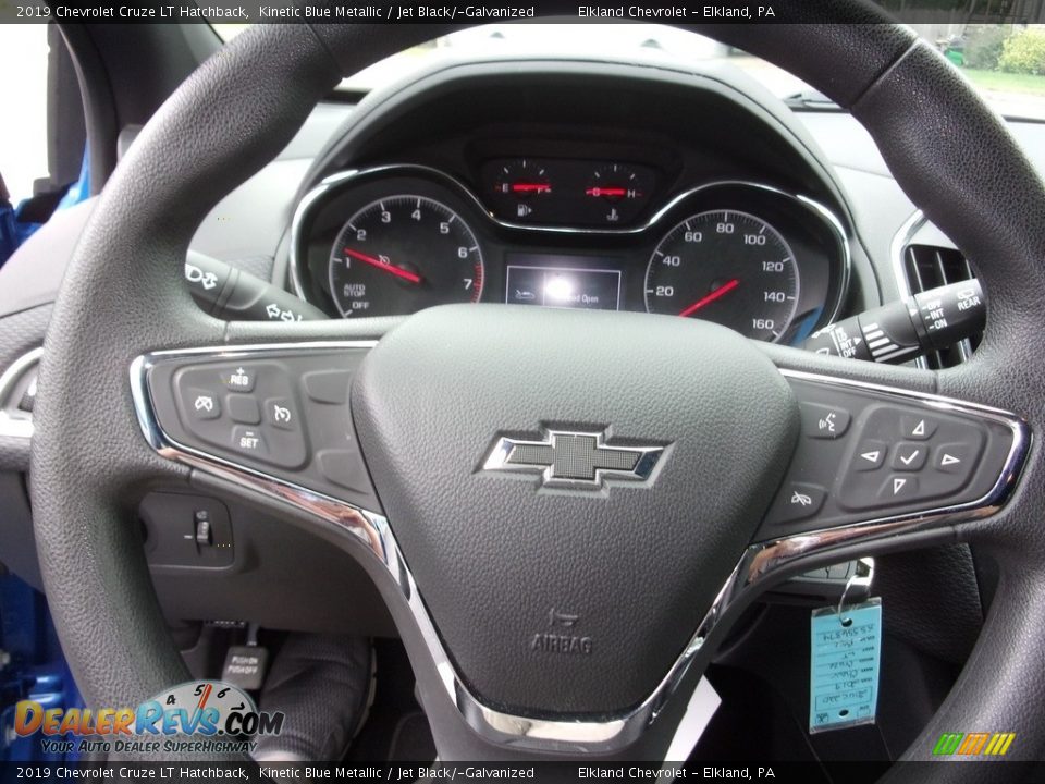 2019 Chevrolet Cruze LT Hatchback Kinetic Blue Metallic / Jet Black/­Galvanized Photo #23