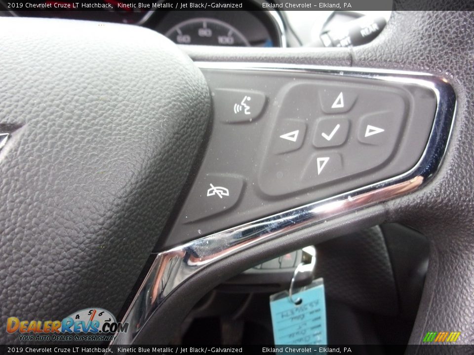 2019 Chevrolet Cruze LT Hatchback Kinetic Blue Metallic / Jet Black/­Galvanized Photo #28