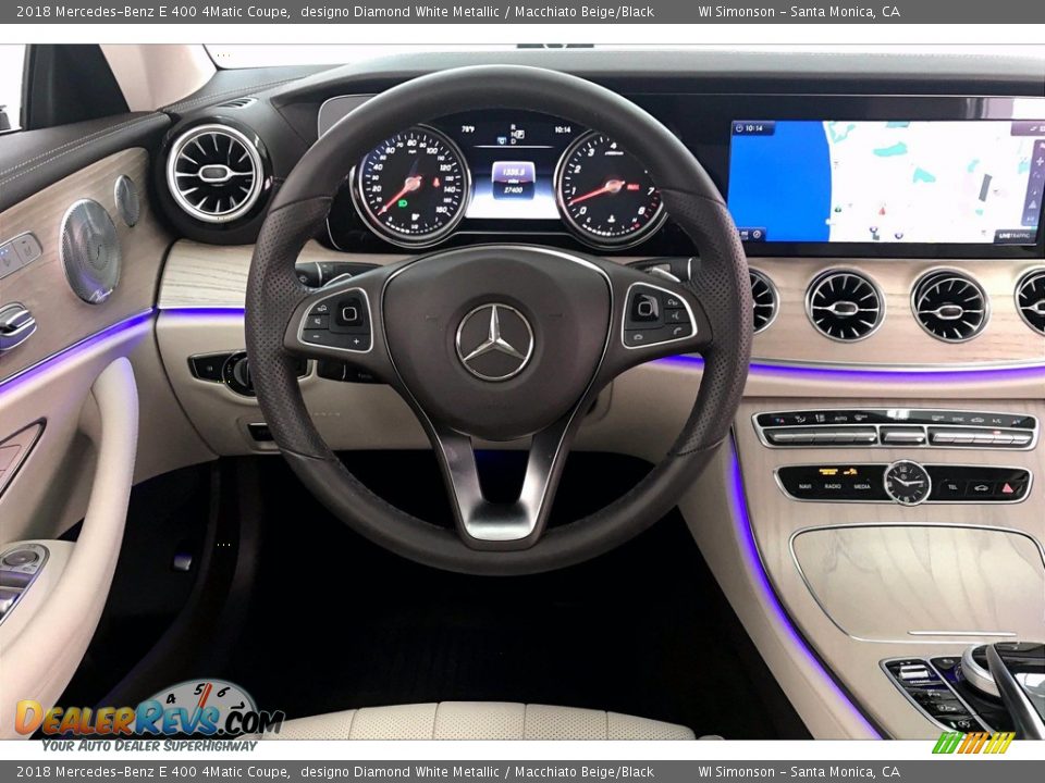 2018 Mercedes-Benz E 400 4Matic Coupe Steering Wheel Photo #4