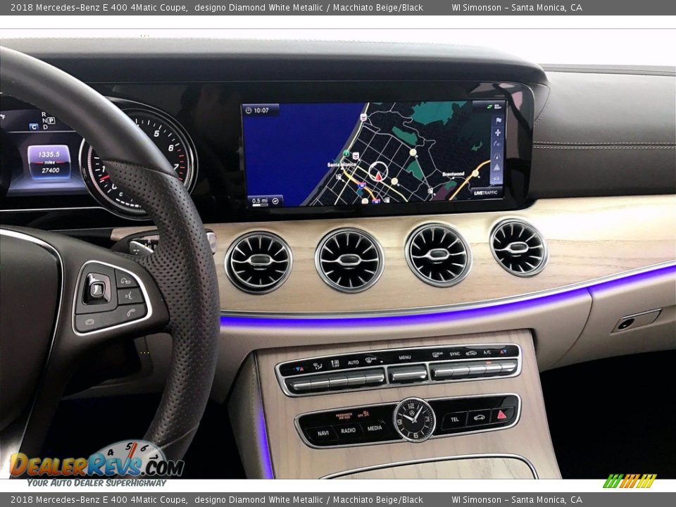 Navigation of 2018 Mercedes-Benz E 400 4Matic Coupe Photo #5