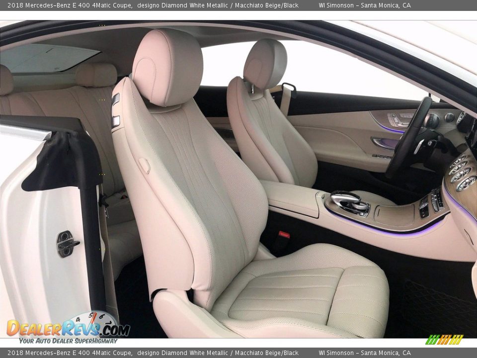 Macchiato Beige/Black Interior - 2018 Mercedes-Benz E 400 4Matic Coupe Photo #6