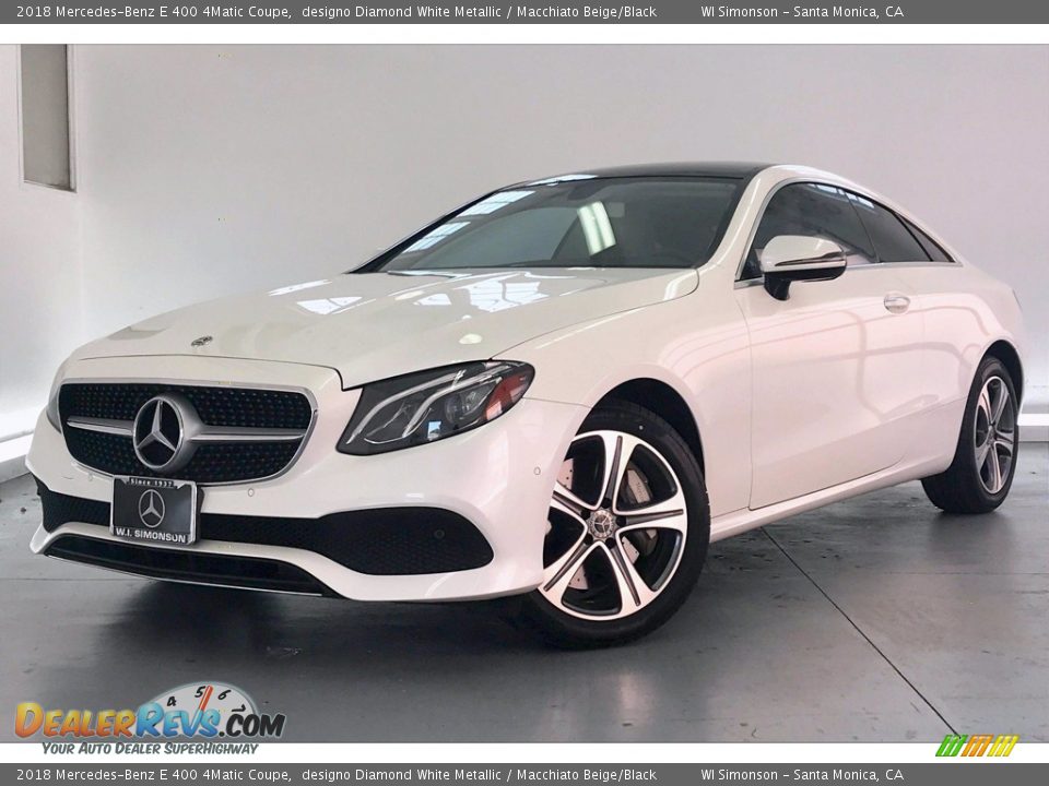 Front 3/4 View of 2018 Mercedes-Benz E 400 4Matic Coupe Photo #12