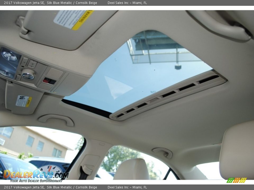 2017 Volkswagen Jetta SE Silk Blue Metallic / Cornsilk Beige Photo #13