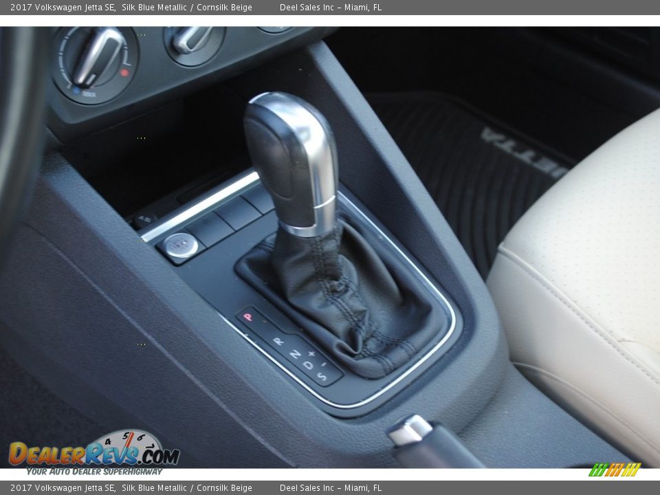 2017 Volkswagen Jetta SE Silk Blue Metallic / Cornsilk Beige Photo #14