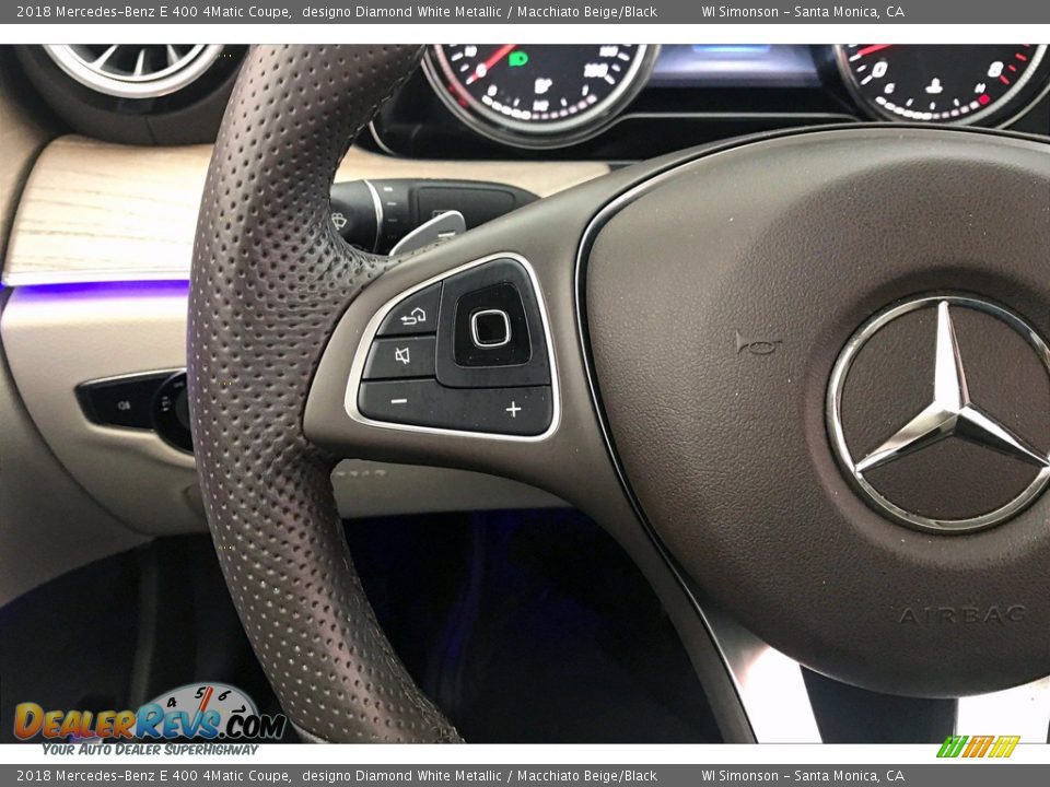 2018 Mercedes-Benz E 400 4Matic Coupe Steering Wheel Photo #18