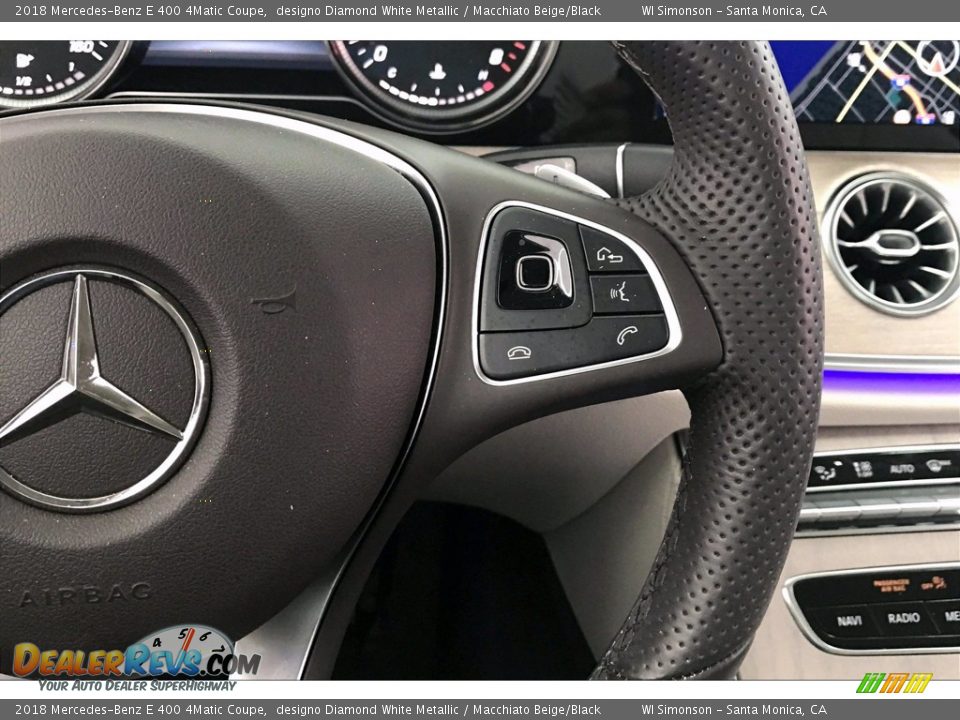 2018 Mercedes-Benz E 400 4Matic Coupe Steering Wheel Photo #19