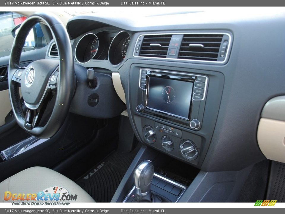 2017 Volkswagen Jetta SE Silk Blue Metallic / Cornsilk Beige Photo #18