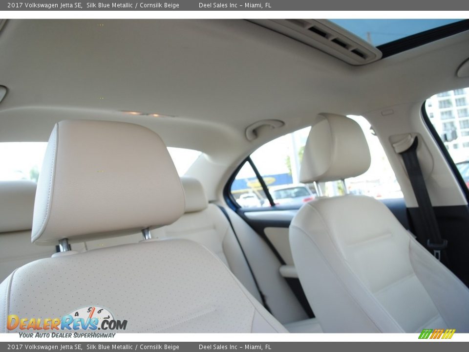2017 Volkswagen Jetta SE Silk Blue Metallic / Cornsilk Beige Photo #19