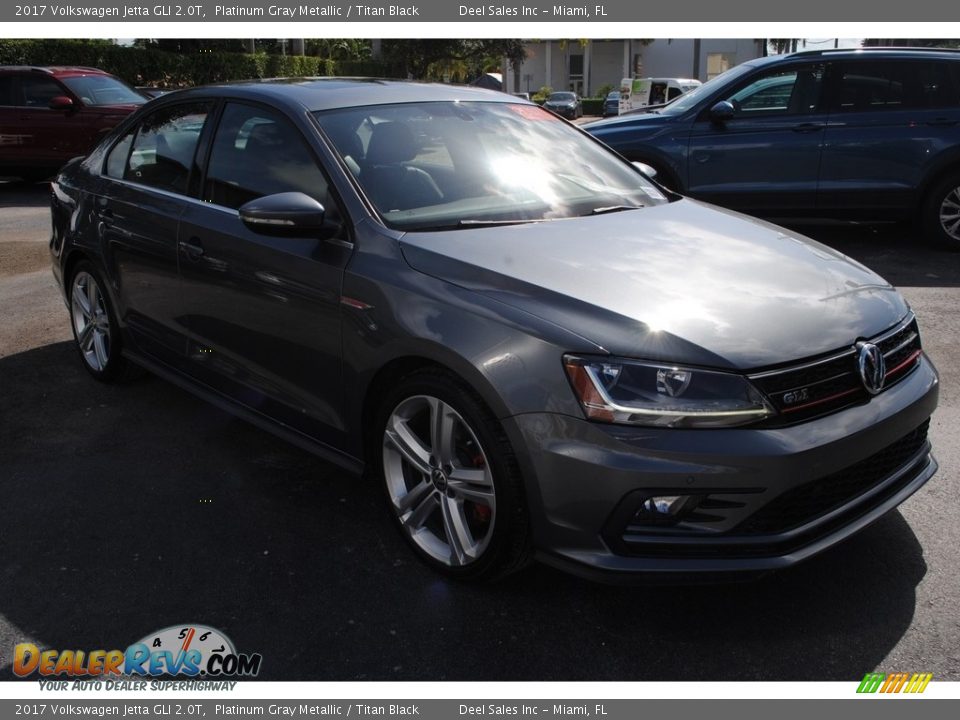 2017 Volkswagen Jetta GLI 2.0T Platinum Gray Metallic / Titan Black Photo #2