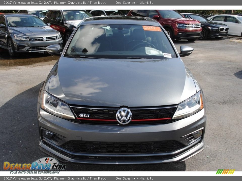 2017 Volkswagen Jetta GLI 2.0T Platinum Gray Metallic / Titan Black Photo #3