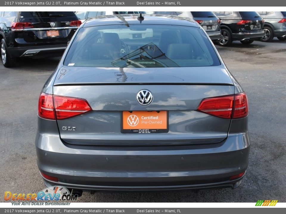 2017 Volkswagen Jetta GLI 2.0T Platinum Gray Metallic / Titan Black Photo #8