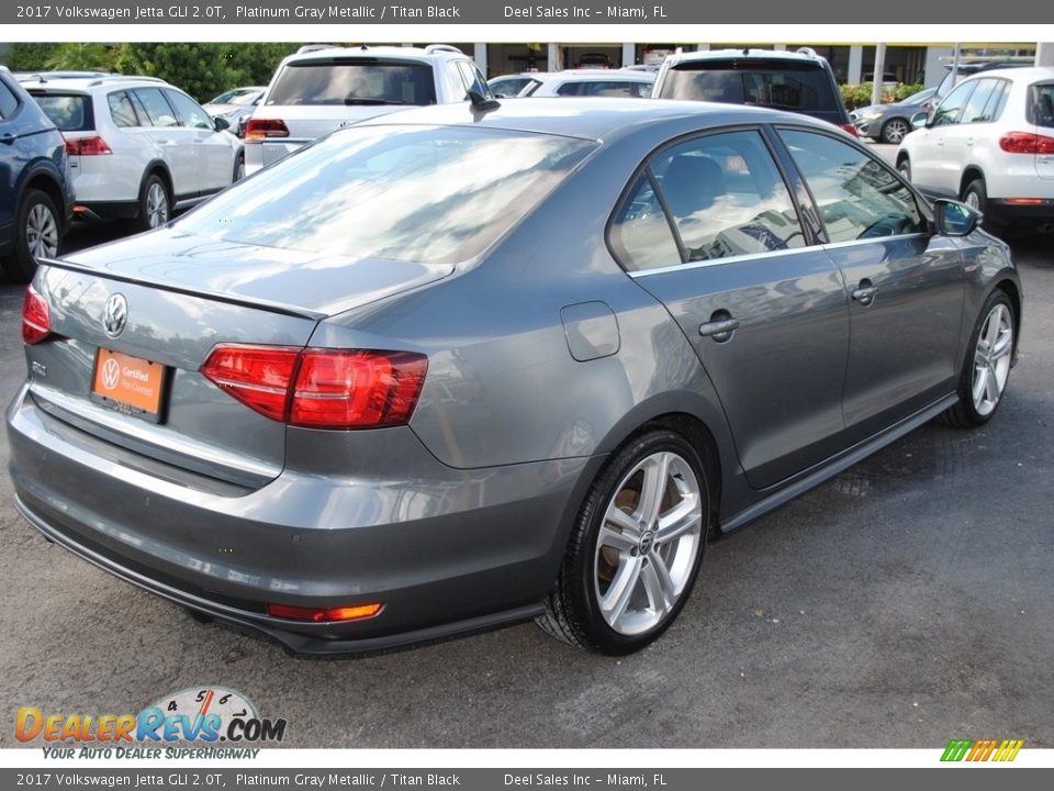 2017 Volkswagen Jetta GLI 2.0T Platinum Gray Metallic / Titan Black Photo #9