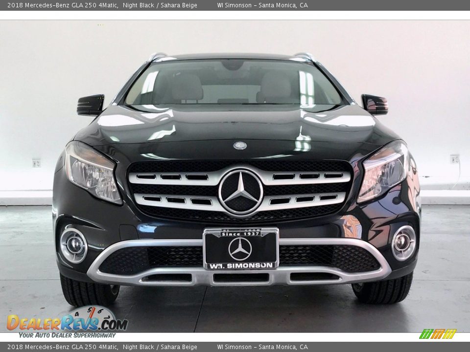 2018 Mercedes-Benz GLA 250 4Matic Night Black / Sahara Beige Photo #2