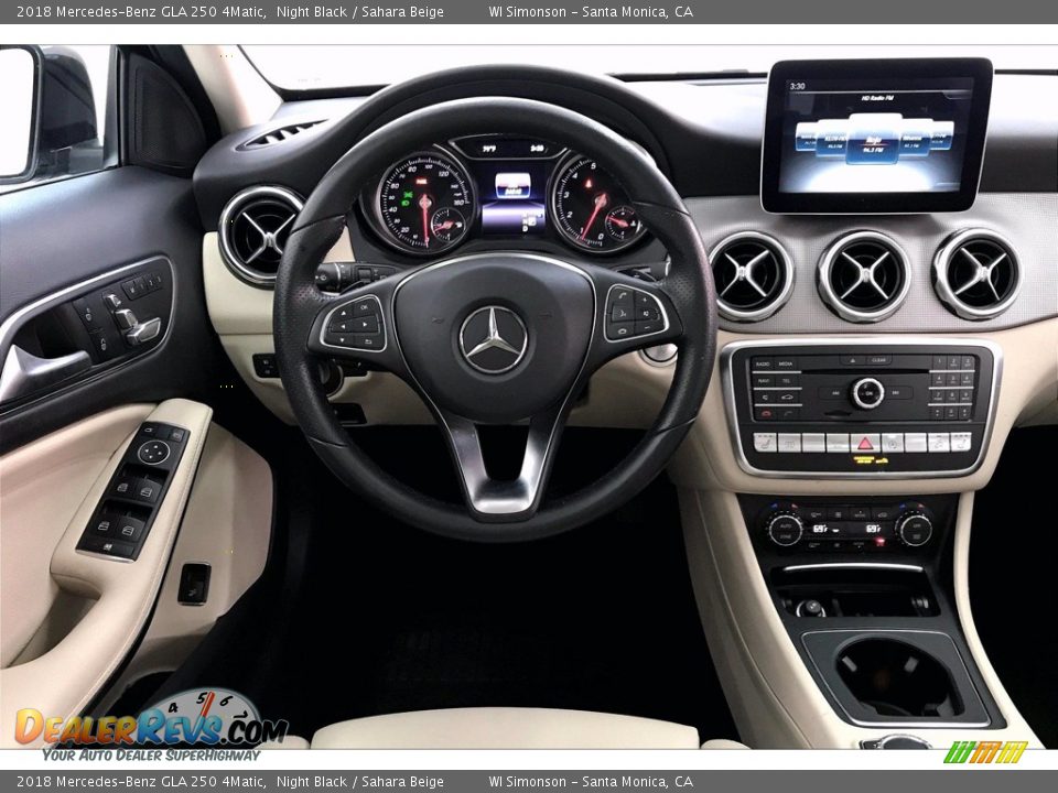 2018 Mercedes-Benz GLA 250 4Matic Night Black / Sahara Beige Photo #4