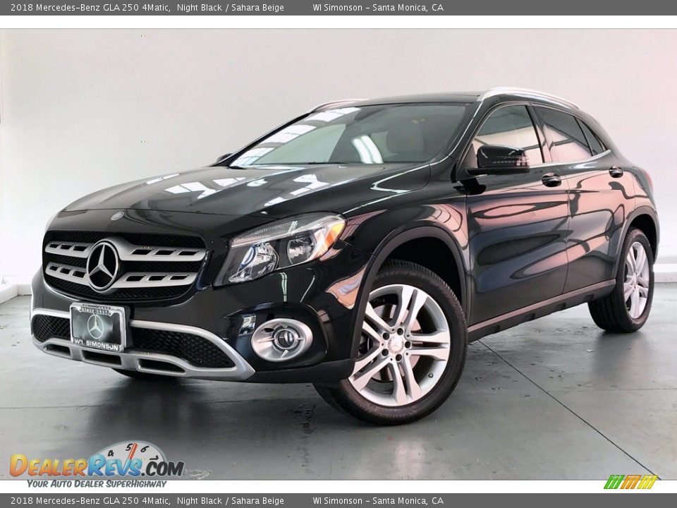 2018 Mercedes-Benz GLA 250 4Matic Night Black / Sahara Beige Photo #12