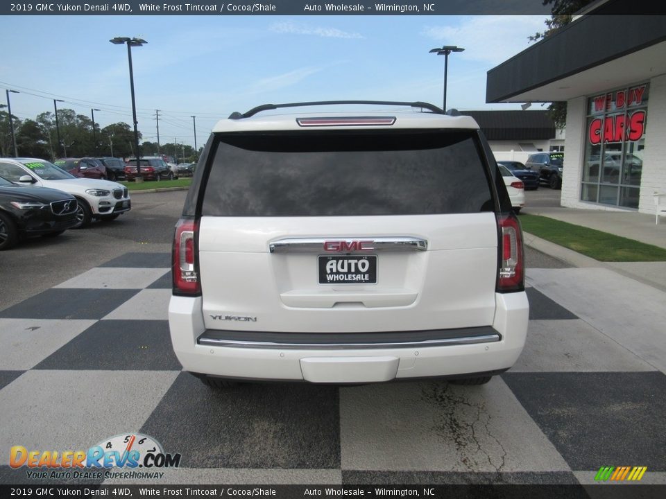 2019 GMC Yukon Denali 4WD White Frost Tintcoat / Cocoa/Shale Photo #4