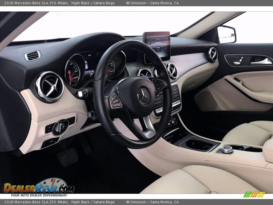 2018 Mercedes-Benz GLA 250 4Matic Night Black / Sahara Beige Photo #22