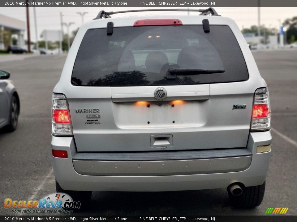 2010 Mercury Mariner V6 Premier 4WD Ingot Silver Metallic / Stone Photo #3