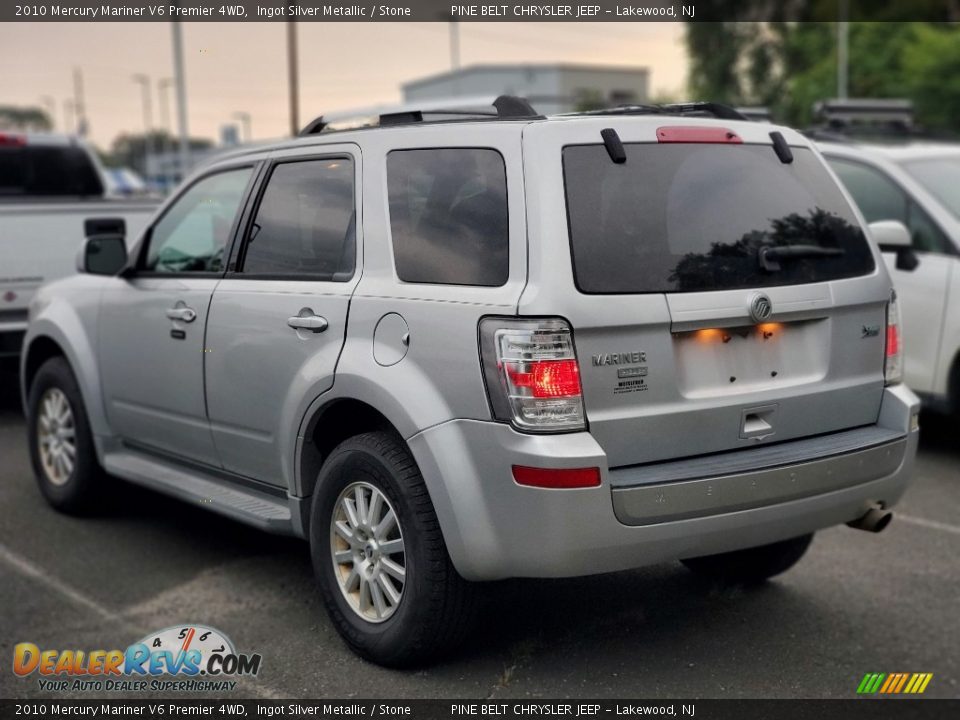 2010 Mercury Mariner V6 Premier 4WD Ingot Silver Metallic / Stone Photo #4