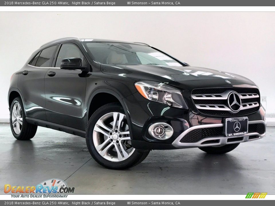 2018 Mercedes-Benz GLA 250 4Matic Night Black / Sahara Beige Photo #34