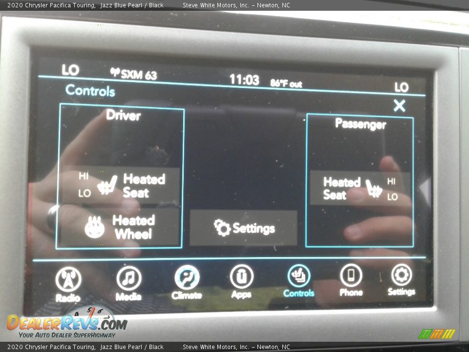 2020 Chrysler Pacifica Touring Jazz Blue Pearl / Black Photo #24