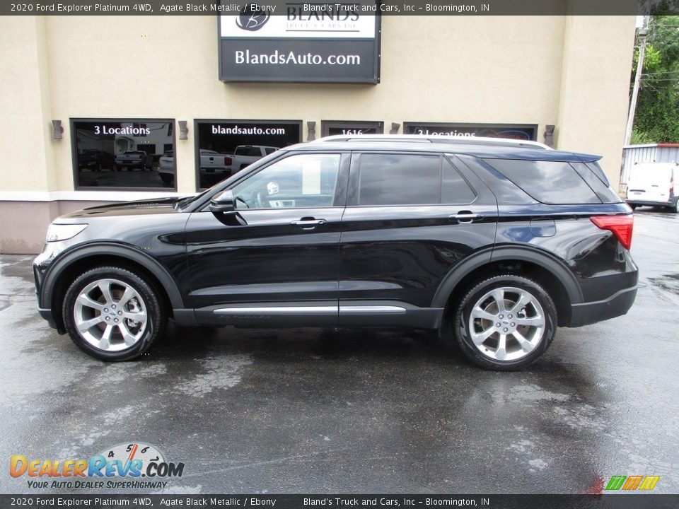 2020 Ford Explorer Platinum 4WD Agate Black Metallic / Ebony Photo #1
