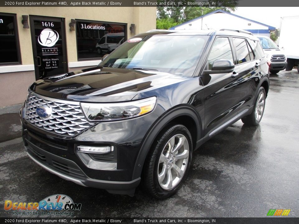 2020 Ford Explorer Platinum 4WD Agate Black Metallic / Ebony Photo #2