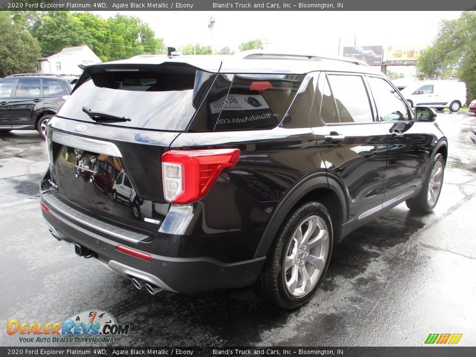 2020 Ford Explorer Platinum 4WD Agate Black Metallic / Ebony Photo #4