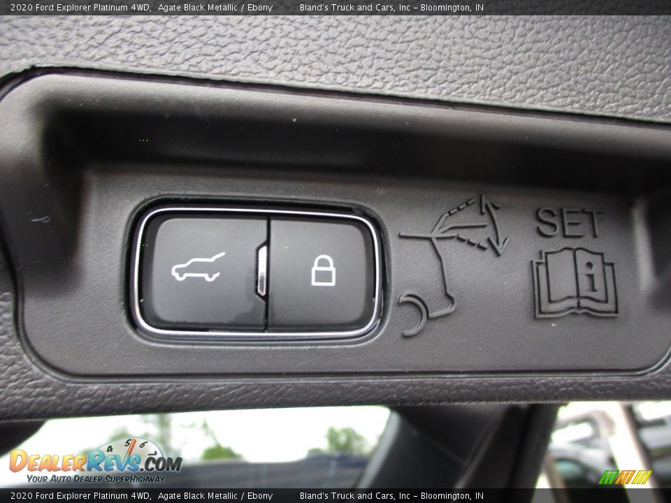 2020 Ford Explorer Platinum 4WD Agate Black Metallic / Ebony Photo #12