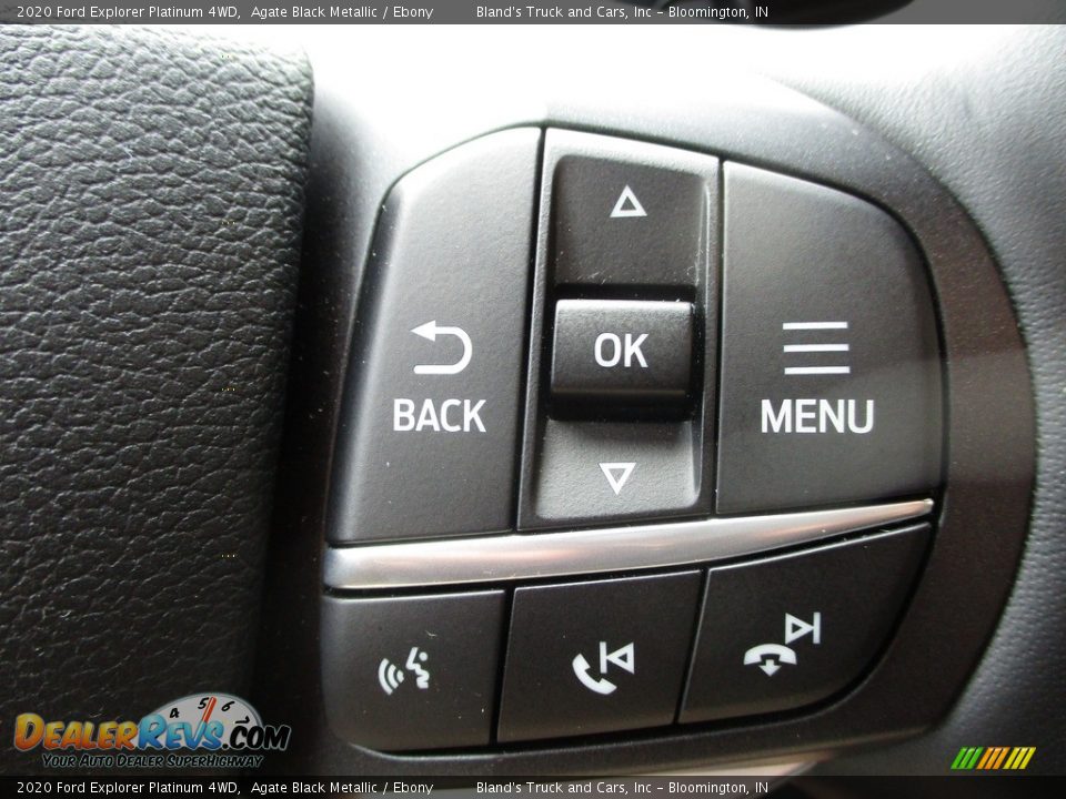 2020 Ford Explorer Platinum 4WD Agate Black Metallic / Ebony Photo #21
