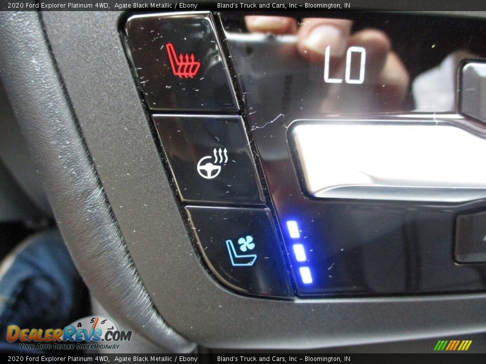 2020 Ford Explorer Platinum 4WD Agate Black Metallic / Ebony Photo #26