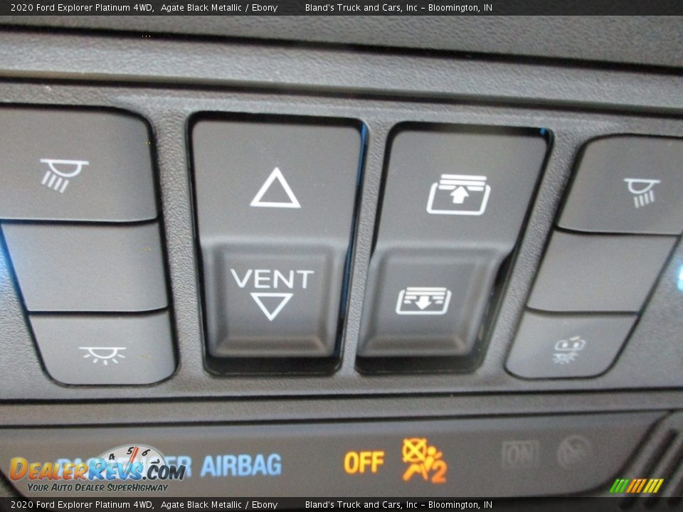 2020 Ford Explorer Platinum 4WD Agate Black Metallic / Ebony Photo #29