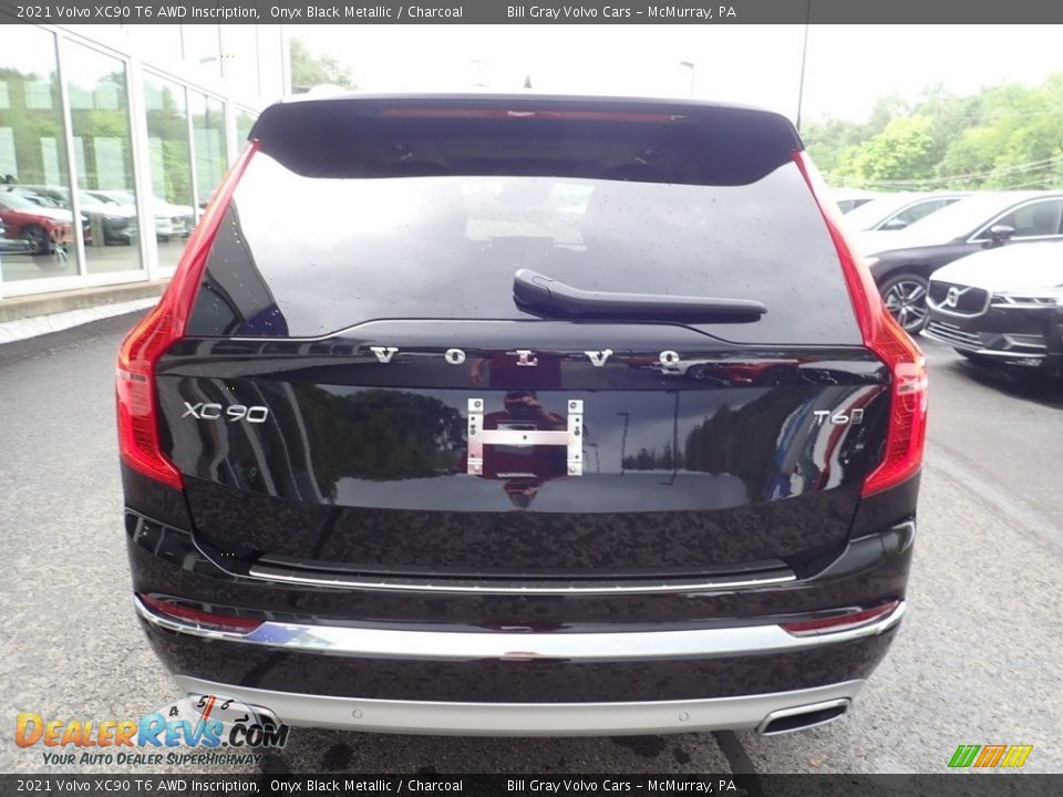 2021 Volvo XC90 T6 AWD Inscription Onyx Black Metallic / Charcoal Photo #3