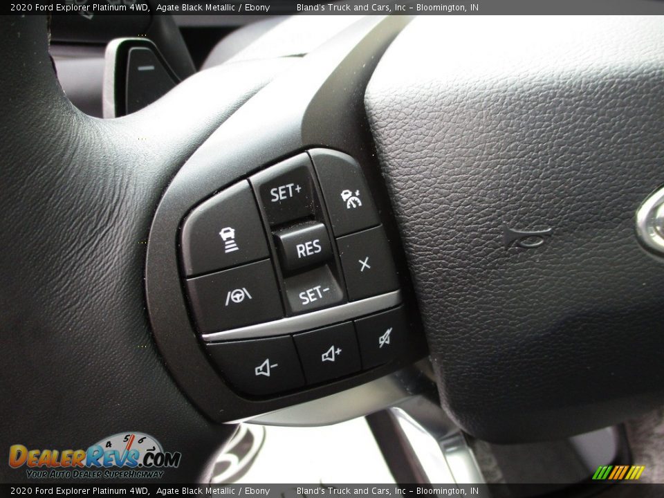 2020 Ford Explorer Platinum 4WD Agate Black Metallic / Ebony Photo #31