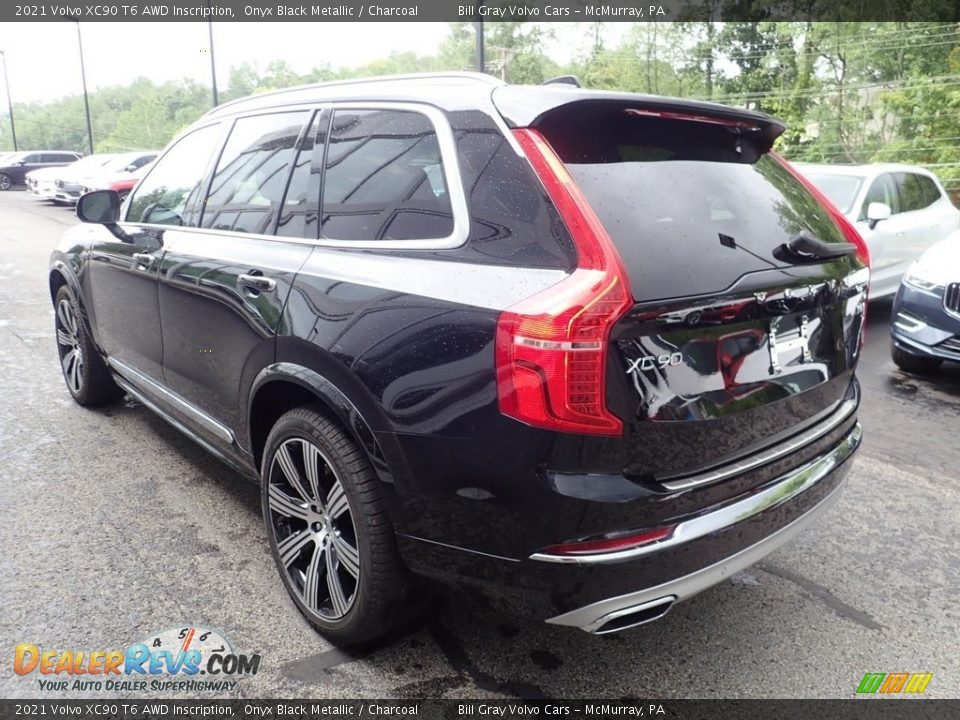 2021 Volvo XC90 T6 AWD Inscription Onyx Black Metallic / Charcoal Photo #4